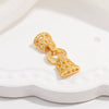 S925 Sterling Silver Zirconium Multirow Pearl Horseshoe Ushaped Handmade Diy Buckle