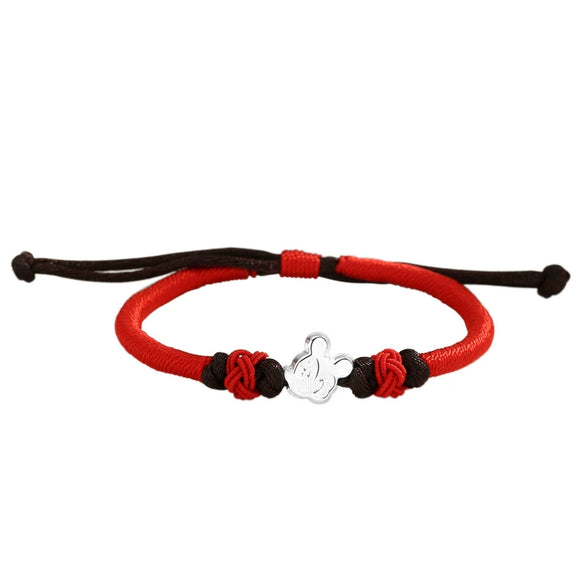 S925 Sterling Silver Zodiac Animals Woven Bracelet With Electroplating