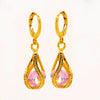 Zircon Jewelry Water Drop Hollow Earrings Bridal Wedding Earrings New Ornaments