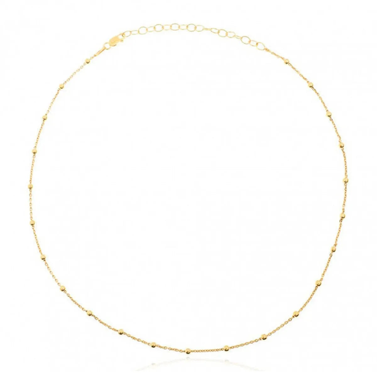 S925 Silver Simple Round Bead Necklace Wholesale