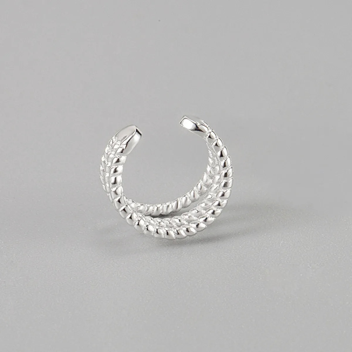 S925 Sterling Silver Ear Buckle Twist Ear Clip Without Pierced Ins Simple Ear Bone Clip