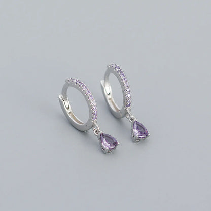 Fashion Geometric Plating Gem Earrings Ear Studs