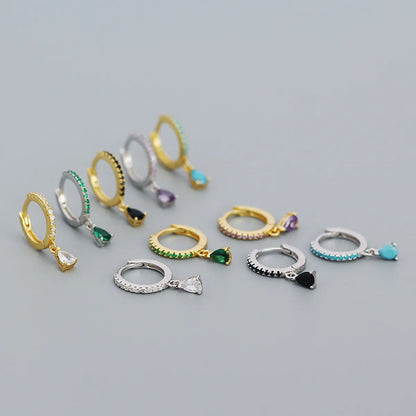 Fashion Geometric Plating Gem Earrings Ear Studs