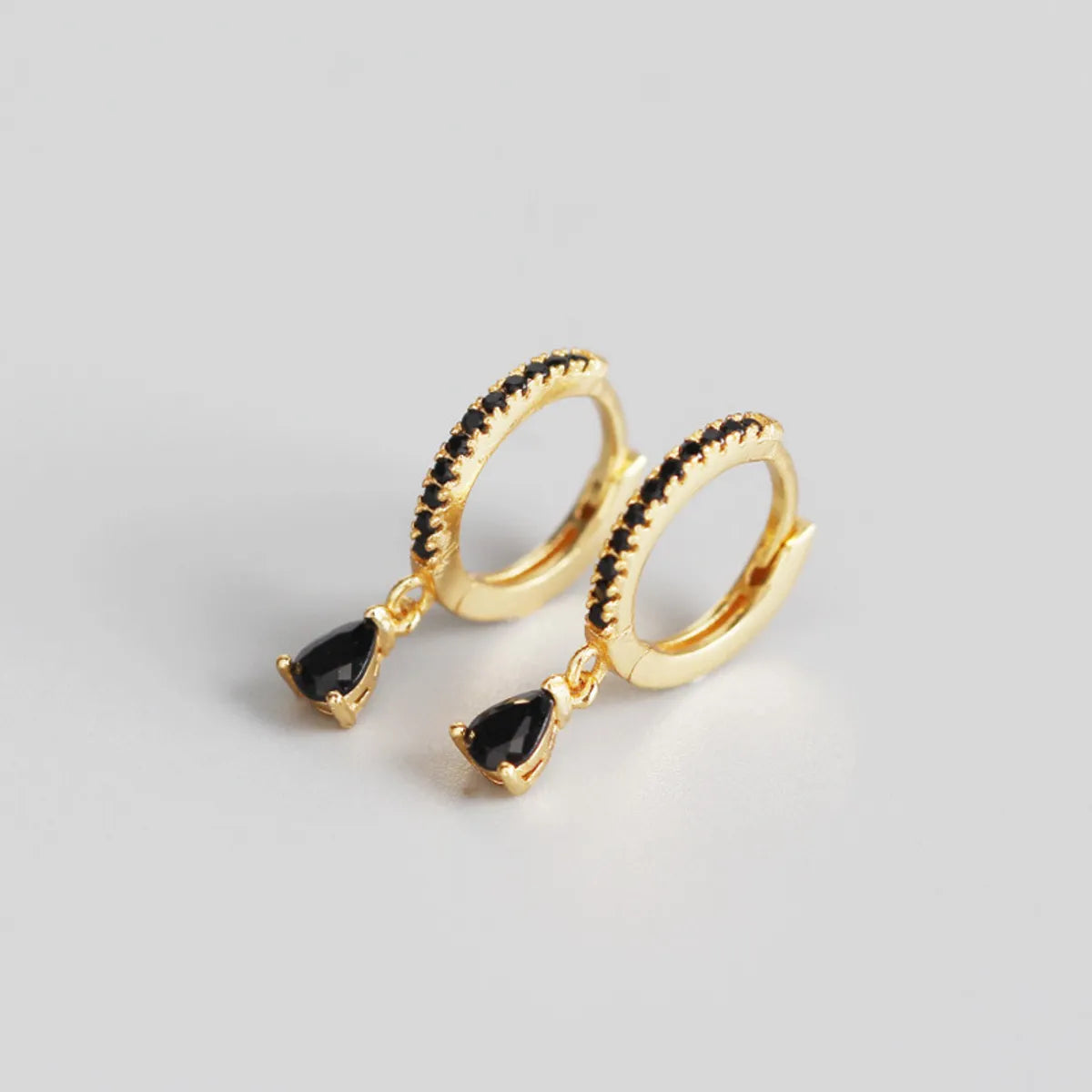 Fashion Geometric Plating Gem Earrings Ear Studs