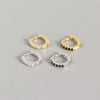 S925 Sterling Silver Round Micro-Inlaid Zircon Earrings Wholesale Nihaojewelry