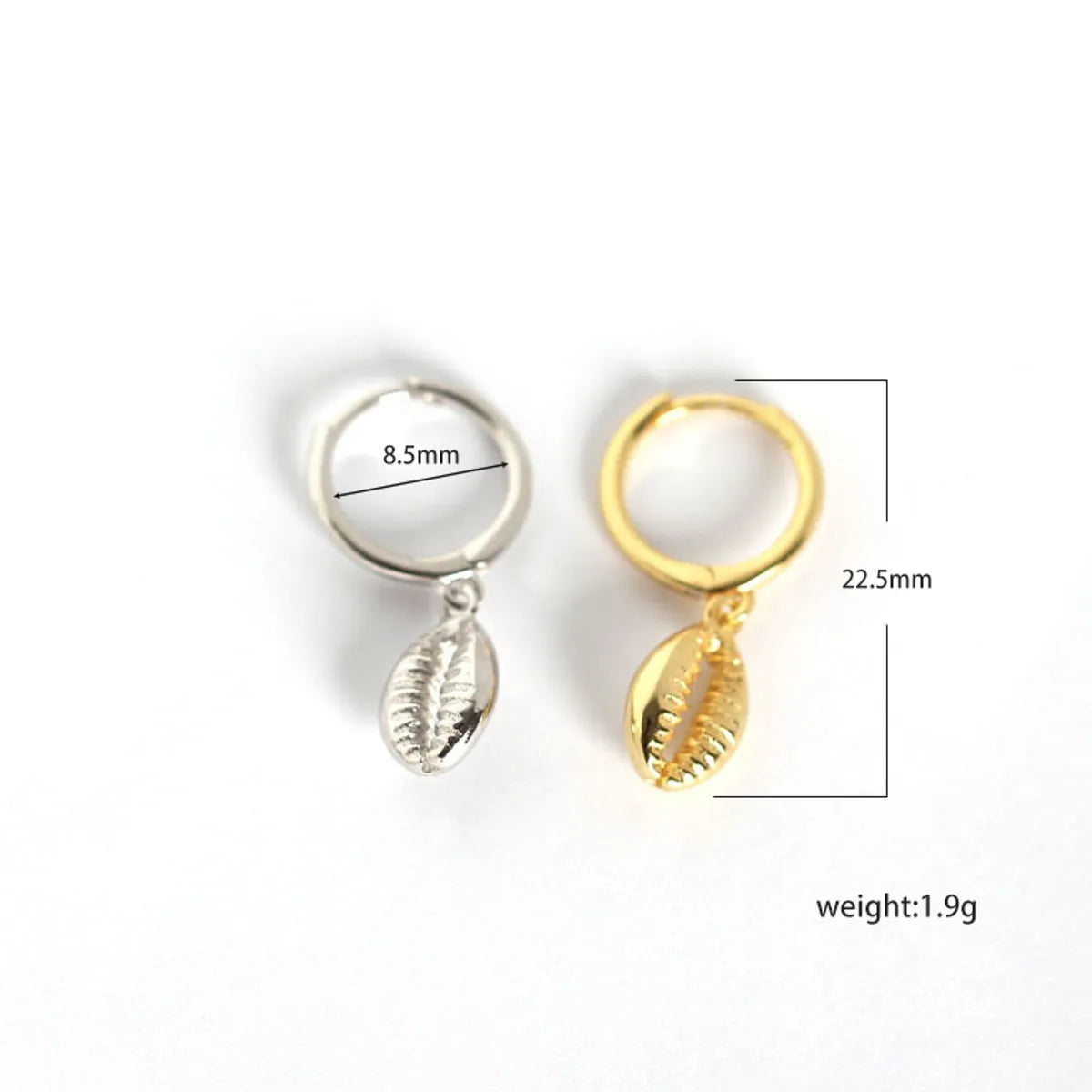 S925 Sterling Silver Shell Earring Earrings Wholesale Jewelry