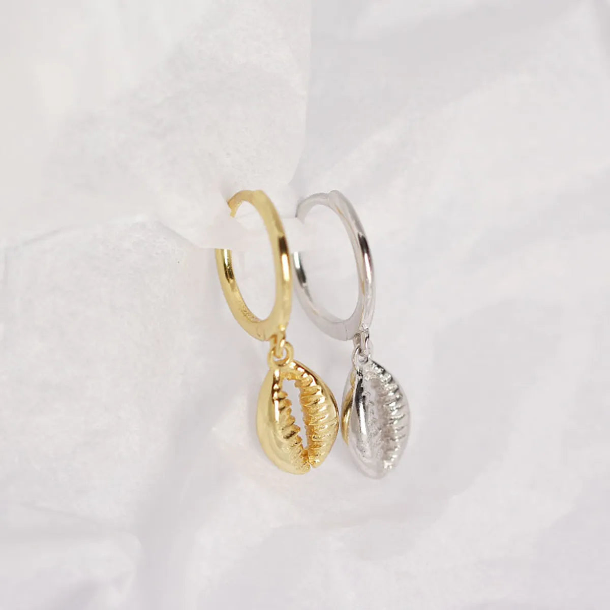 S925 Sterling Silver Shell Earring Earrings Wholesale Jewelry