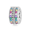 Safety Buckle Hanging Beads Diy Jewelry Accessories Bracelet Silver Plated Dripping Oil Design