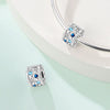 Safety Buckle Hanging Beads Diy Jewelry Accessories Bracelet Silver Plated Dripping Oil Design