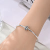 Safety Buckle Hanging Beads Diy Jewelry Accessories Bracelet Silver Plated Dripping Oil Design