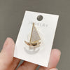 Sailing Antiexposure Brooch Alloy Electroplated Natural Style Women's Decoration