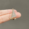 Sailing Antiexposure Brooch Alloy Electroplated Natural Style Women's Decoration