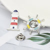 Sailing Brooch Alloy Jewelry Retro Temperament Electroplated Unisex Badge Pin For Suit Sweater Cardigan