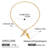 Sailor Necklace Jewelry Stainless Steel Titanium Steel Geometric Pattern Conch Hammer Pattern Small Fish Pendant Electroplating Design For Women