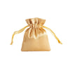 Satin Cloth Drawstring Bag For Jewelry Storage With Silk Screen Printing