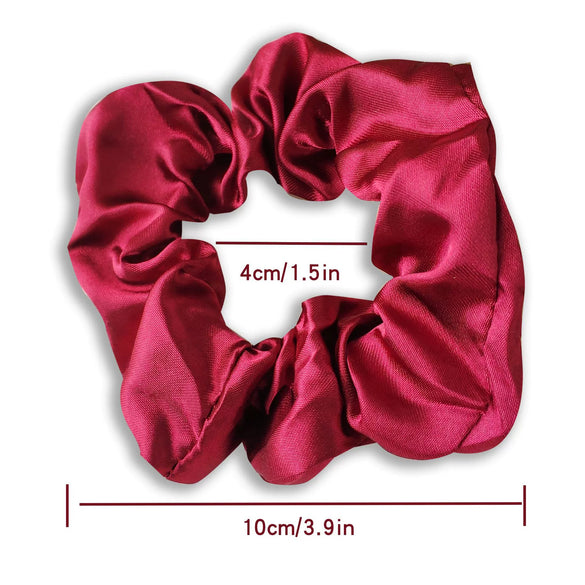 Satin Cloth Scrunchie Hair Ring Handmade High Elasticity Hair Rope Natural Style Multi Color Hair Accessory
