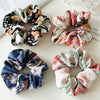 Satin Fabric Handmade Floral Women's Hair Ring With Printing And Dyeing
