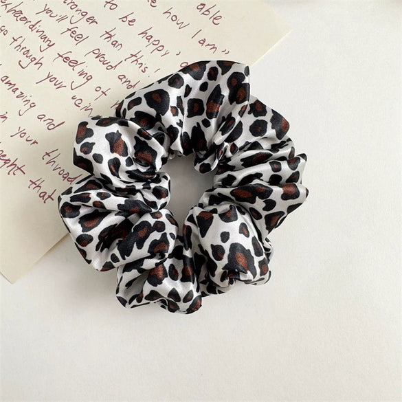 Satin Fabric Handmade Large Intestine Hair Ring Simple Elastic Hair Tie For Women Hair Accessories