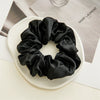 Satin Fabric Handmade Large Intestine Hair Ring Simple Elastic Hair Tie For Women Hair Accessories