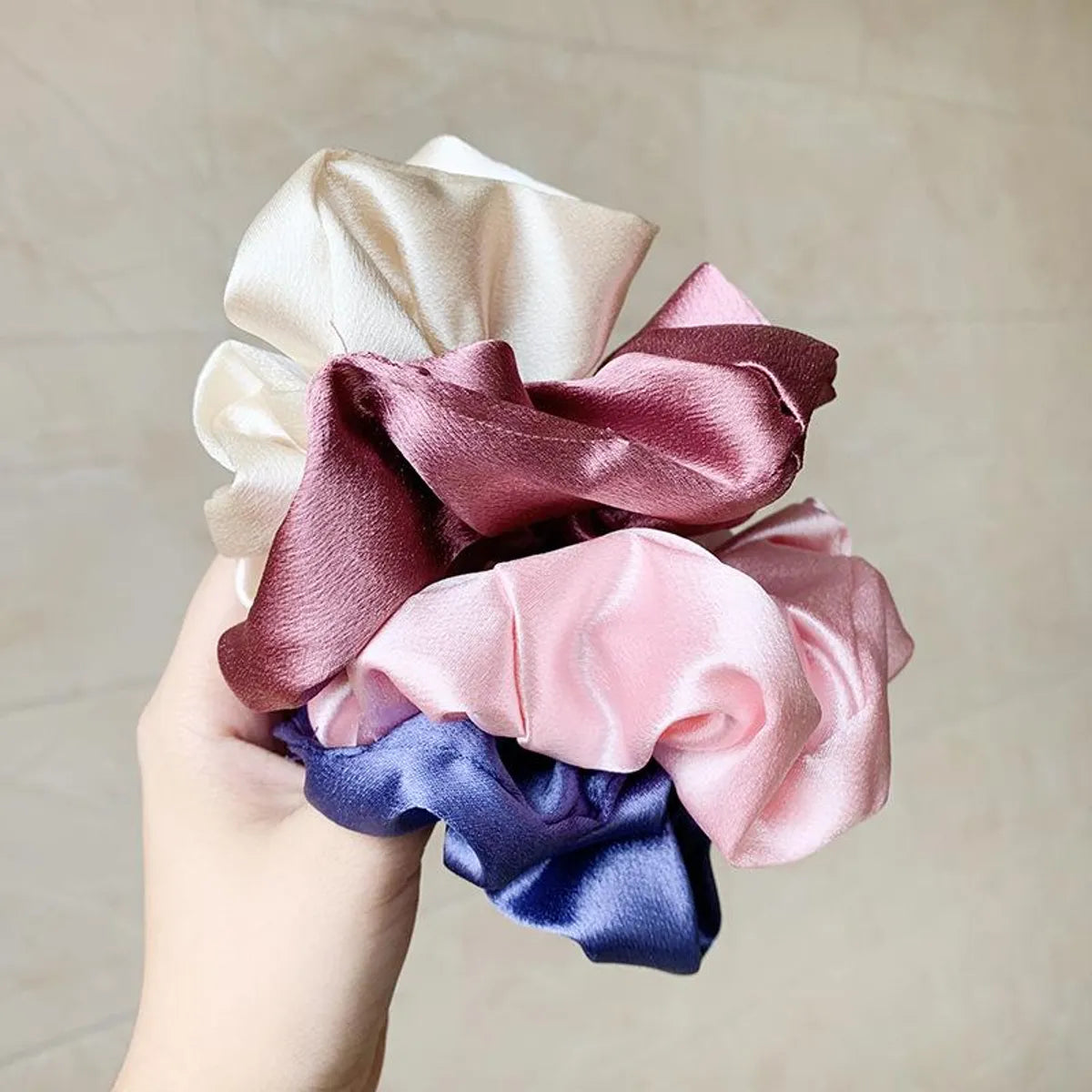 Satin Hair Ring Korean New Fashion Sweet Cheap Hair Rope Wholesale