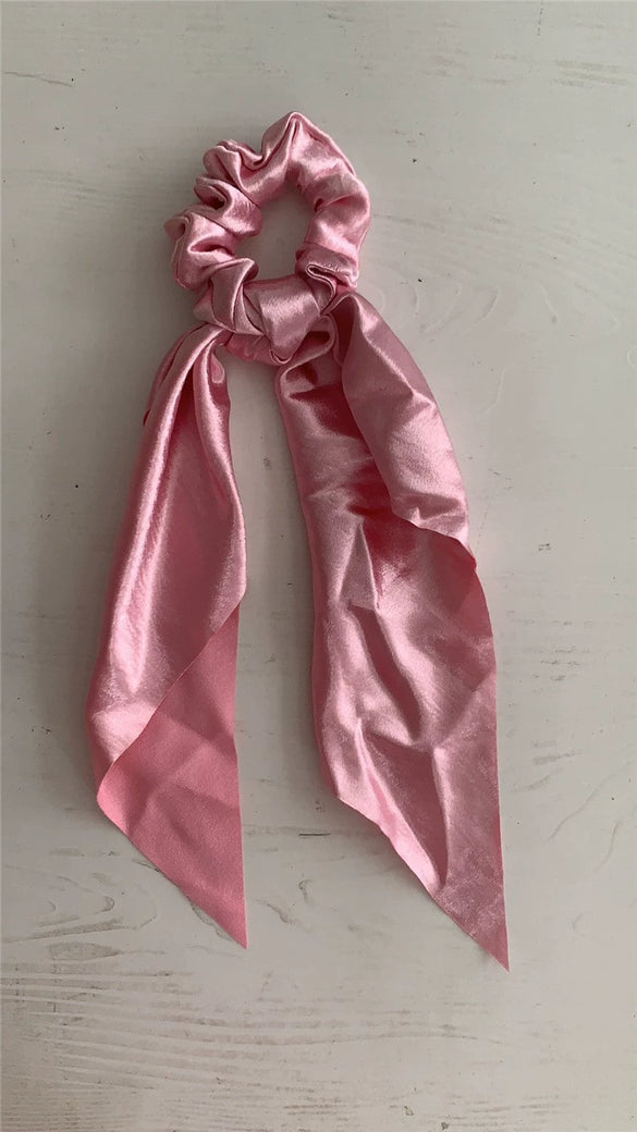 Satin Handmade Hair Scrunchie For Women Ponytail Holder Fashion And High Elasticity Hair Accessory