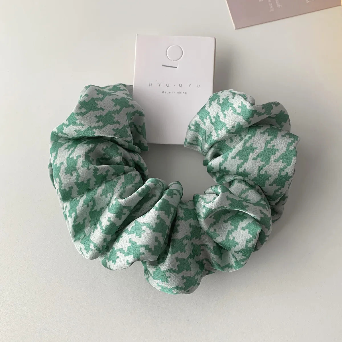 Satin Houndstooth Retro Temperament Corduroy Hair Rope Hair Accessories