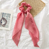 Satin Knotted Hair Ring Ponytail Ribbon Head Jewelry Seiko High Elasticity