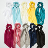 Satin Knotted Hair Ring Ponytail Ribbon Head Jewelry Seiko High Elasticity