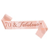 Satin Shoulder Ribbon Belt For Girl Party Decoration With Printing Rose Gold Fashion Style