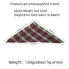 Scarf Hat Gloves Set Acrylic Vintage Geometric Plaid Triangle Warm Fabric