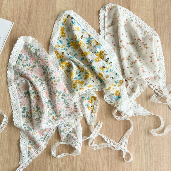 Scarf Lace Triangle Geometric Small Floral Daisy Hair Accessories