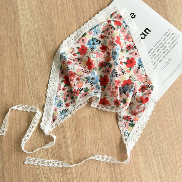 Scarf Lace Triangle Geometric Small Floral Daisy Hair Accessories