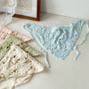 Scarf Turban Headwear Hollow Knitted Geometric Flower For Girls