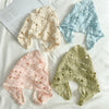 Scarf Turban Headwear Hollow Knitted Geometric Flower For Girls