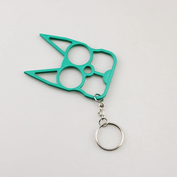 Selfdefense Metal Finger Tiger Minimalist Key Pendant