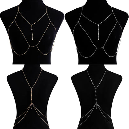 Sexy Geometric Metal Plating Inlay Rhinestones Women'S Chain Belts