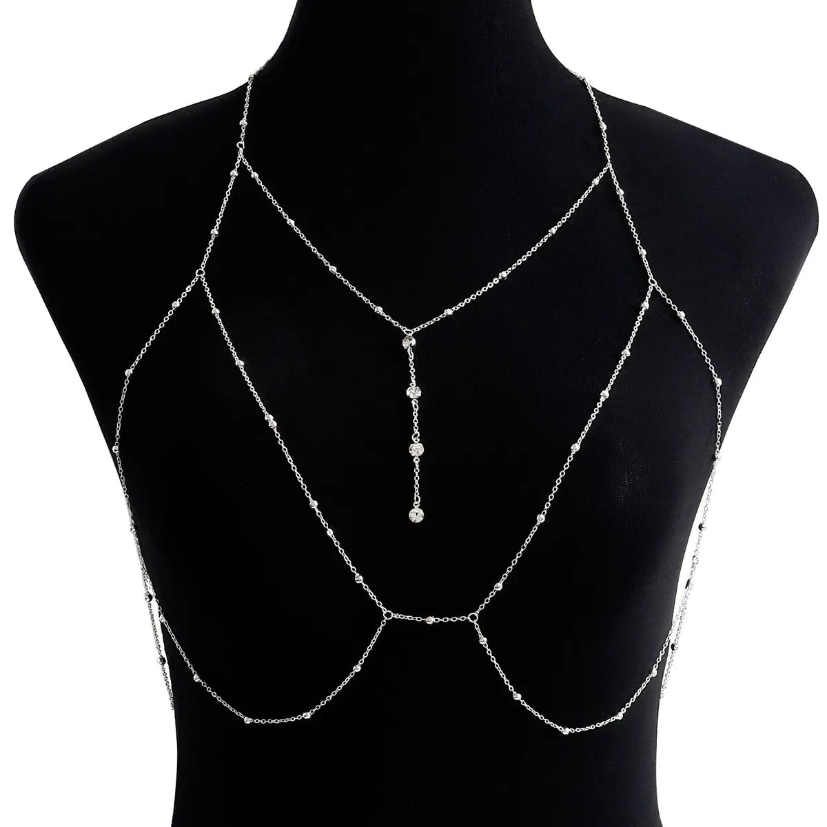 Sexy Geometric Metal Plating Inlay Rhinestones Women'S Chain Belts