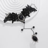 Sexy Gothic Handmade Lace Red Rose Bracelet For Women
