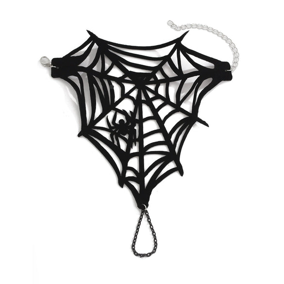 Sexy Gothic Handmade Lace Red Rose Bracelet For Women