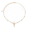Sexy Rhinestone Tassel Pendant Waist Chain Body Chain Alloy Simple Round Bead For Female