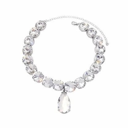 Sexy Shiny Water Droplets Rhinestone Women's Choker