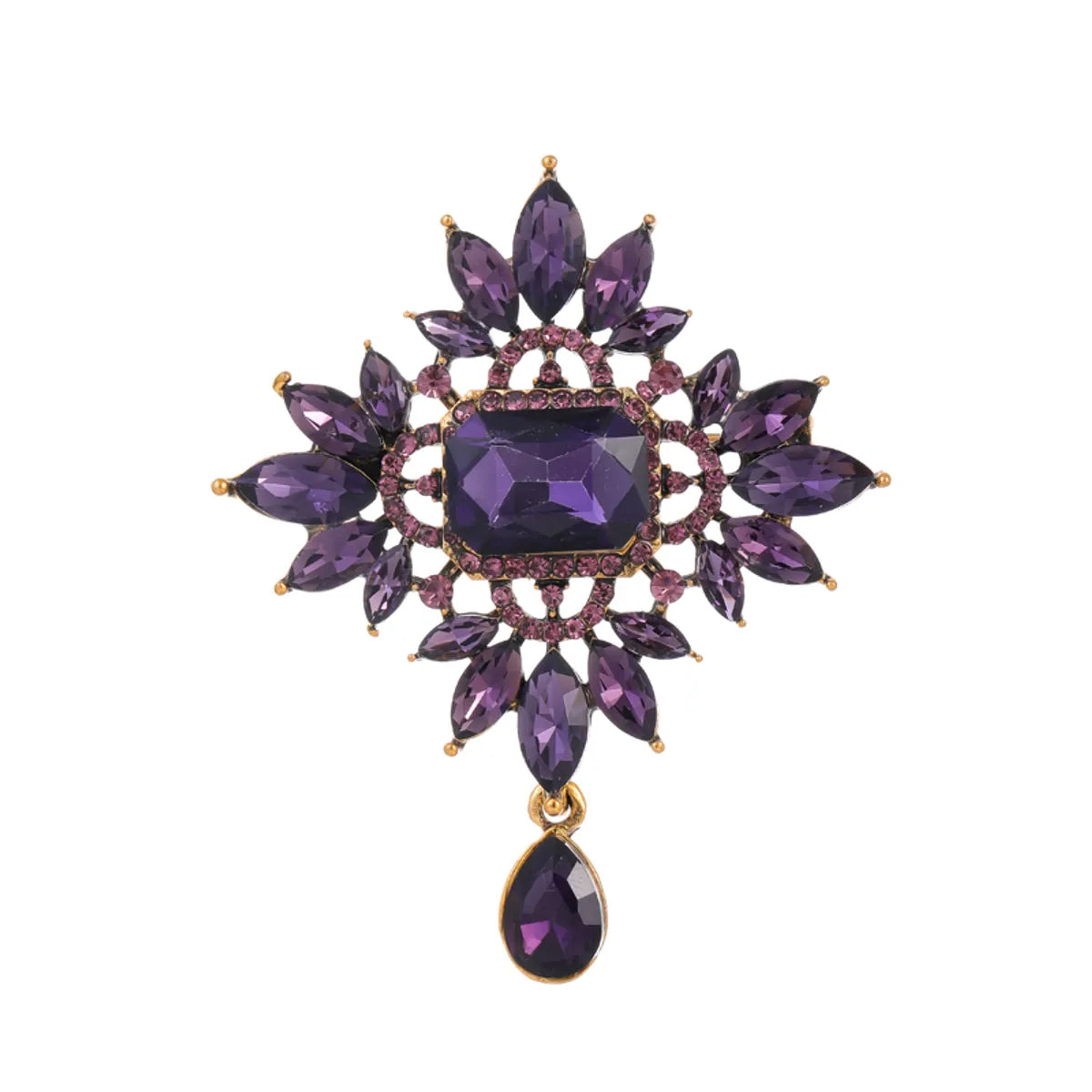 Sexy Streetwear Animal Flower Grape Alloy Inlay Zircon Unisex Brooches