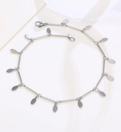 Sexy Xuping Oval Alloy Tassel Plating White Gold Plated Women's Anklet