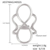 8 Shaped Line Opening Ring Titanium Steel Pvd Plated Simple Cold Style Women's Hand Jewelry With Geometric Design