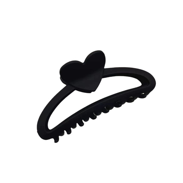 Shark Clip Milk Brown Series Love Semicircle Handmade Simple Hair Clip For Women