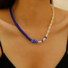 Shell And Ceramic Dopamine Starfish And Fish Pendant Necklace Electroplated Ocean Style For Women