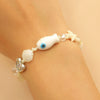 Shell And Ceramic Dopamine Starfish And Fish Pendant Necklace Electroplated Ocean Style For Women