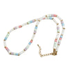 Shell And Stainless Steel Geometric U Shape Vacuum Plated Clavicle Chain Necklace For Women
