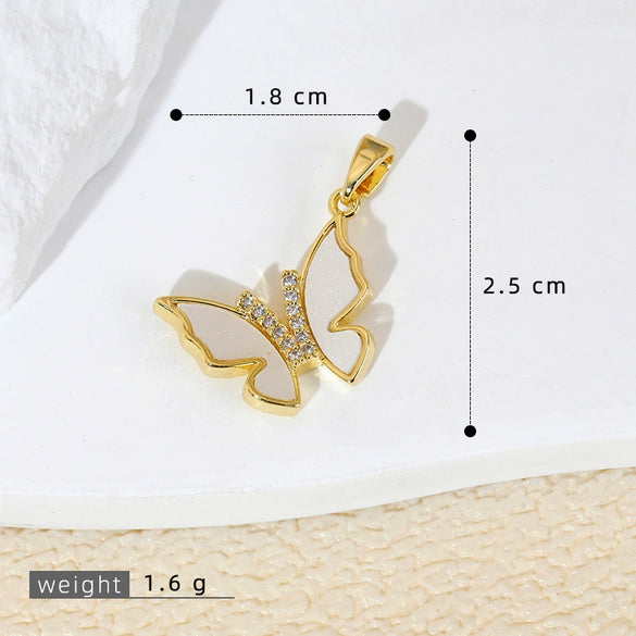 Shell Animal Zodiac Micropaved Cartoon Style Jewelry Accessories Necklace Bracelet Earrings Pendant