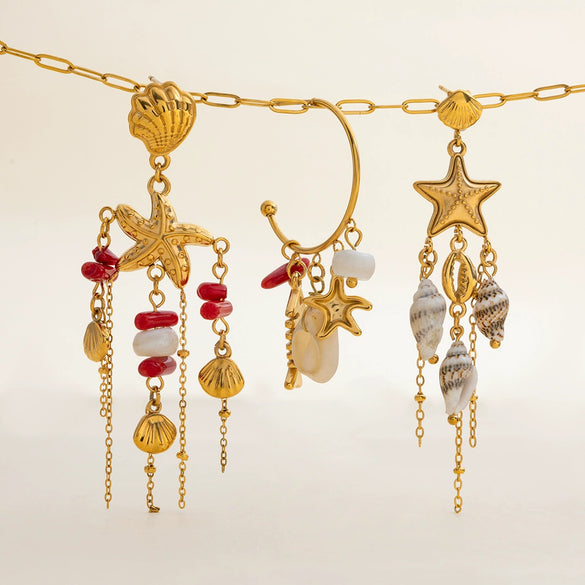 Shell Animal Zodiac Style Women's Highend Earrings